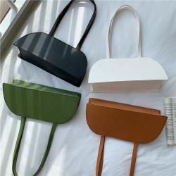 New Korean Custom Logo Solid Color Women's Fashion Single Shoulder Bag Popular Women's Hand Bags