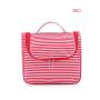 Gelory Stripe Travel Wash Bag Womens Toiletry Pouch Organizer Shaving Cosmetic Case Waterproof Storage Bag