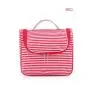 Gelory Stripe Travel Wash Bag Womens Toiletry Pouch Organizer Shaving Cosmetic Case Waterproof Storage Bag