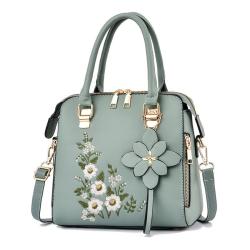 CCF412-1 Women Crossbody Shoulder Bags Embroidered Flowers Designer Pu Leather Ladies Tote Bag Chinese Style Handbag For Women