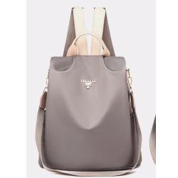 Women's Multifunctional Large Capacity Nylon Backpack Waterproof Anti-Theft Dual-Purpose Bag Fashionable Simple Design