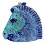 2024  women animal evening purse bags wedding bridal bling rhinestone Horse's head diamond party clutch handbag Evening hand Bag