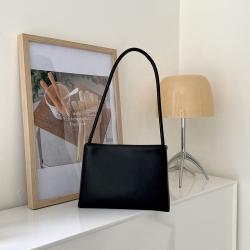 New design Fashion plain PU leather shoulder bag for women Simple cheap handbags ladies South Korean style small hand bags