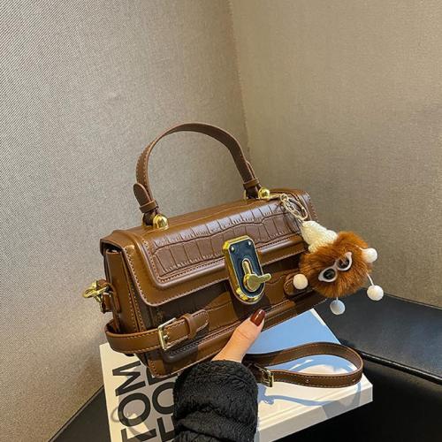 Customized Logo Structured Bolsos De Mujer PU Leather Handbag Sling Bags Ladies Shoulder Bags For Women