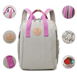 BY005 Portable Waterproof Mummy Back Pack Large Capacity Diaper Bag With Changing Station Travel Bassinets for Babies