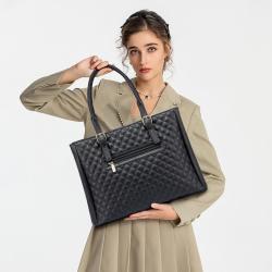 LOVEVOOK Quilted Vegan Leather Handbags for Women Shoulder Tote Purse Cross Body Bag Purses with Tassel Large Hand bags Ladies
