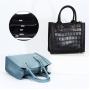 Hot sale designer bags  embossed crocodile pattern leather women bags handbags ladies office purses bag