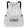 BSCI Factory Custom Bundle Pocket Drawstring Training Backpack Waterproof Travel Daypack Gym Sport Draw String Back Bag
