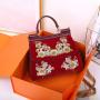 2024 Branded Hand Ladies Bag Latest Luxury Tote Bag For Women designer flowers handbag for handmade daily and dinner bag 28 cm