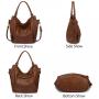 LOVEVOOK Realer custom top sale ladies women handbag shoulder bag Large 2 pieces set handbag Ladies Hobo bag Bucket large Purse