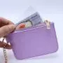 New Arrival Wholesale Stock Custom Logo Designs Chenille Letter Patches Pu Leather Waterproof Coin Cute Keychain Purses