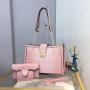 New wholesale luxury tote bags leather fashion quilted leather shoulder bags women's large capacity handbags 2024