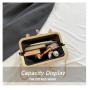 HR056 New Trend Women Evening Party Clutch Bags PU Shell Shaped Lock Catch Open Bags Luxury Weddings Retro Banquet Handbag