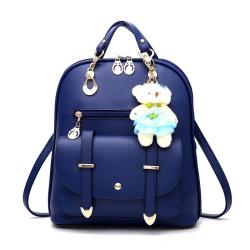 Fashion latest designers women bags black leather cute women's backpacks for girls