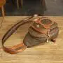 Mini Backpack Cross border Fashion PU Spring New Old Flower Crossbody Chest Bag