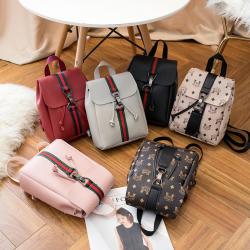Low Price New Pu Leather Women's Backpack 2024 Wholesale Large Capacity Zipper Shoulder Bag for Women