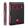 Minimalist Small Leather Bifold Men's Front Pocket Wallet Gift Slim Money Clip Wallets For Men RFID Blocking 12 Card Holder Box