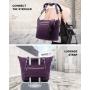 LOVEVOOK Dropshipping Multifunctional Quilted Shoulder Mummy Bag with Pacifier Holder Changing Pad trendy Large Diaper Tote Bag