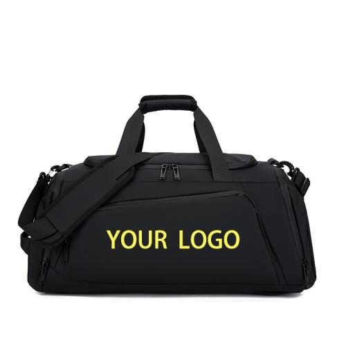Manufacturer OEM Training Gym Backpack for Sports Custom Logo Luggage Travel Bags Waterproof Black Duffel Bag for Men