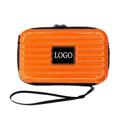 KBW721 Transparent Material Makeup Bag Fashionable Square Crossbody Shoulder Bag Mini Minimalist Portable Storage Bag