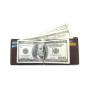 CUIKCA South Korea Style Money Clips Fashion Men Wallet Purse Ultrathin Slim Wallet Mini Leather Wallet ID Credit Card Cases