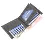 OEM033 Customize Design Slim Coin Purse PU Leather Bifold Wallet For Man ID Credit Card Holder Slim Short Wallet Men