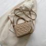 textured bag for women, new trendy and stylish hand-held small square bag, fashionable solid color single shoulder crossbody