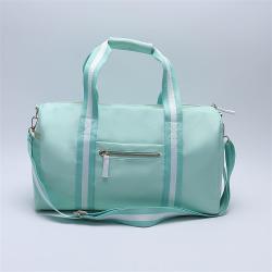 Keymay Custom Women Luggage Shoulder Portable Travel Bag Weekend Overnight Duffel Bag Waterproof Nylon Gym Sport Duffle Bag