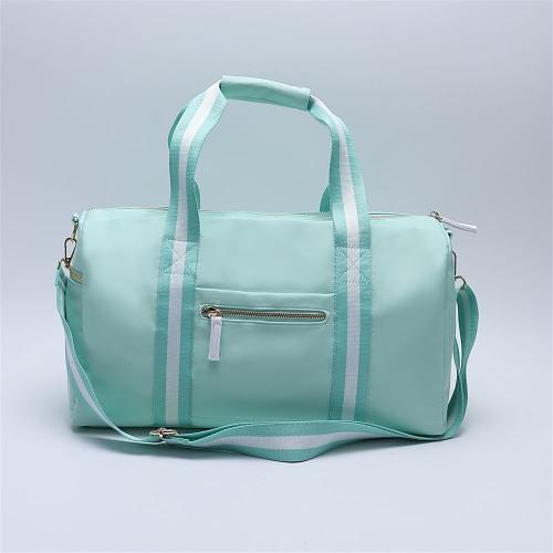 Keymay Custom Women Luggage Shoulder Portable Travel Bag Weekend Overnight Duffel Bag Waterproof Nylon Gym Sport Duffle Bag