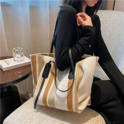 ZR235 2023 New Fashion Women's Bag Canvas Summer Portable Tote Bag Student Trend Women's Shoulder Bag Wholesale