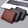 OEW014 Mens Short Wallet PU Leather Fashion ID Cards Holder Clutch Coin Purse Vintage Business Slim Man's Wallet