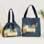 Gelory Japanese Lunch Bag Convenient Portable Canvas Bag Customized Large Capacity Thickened Thermal Insulated Lunch Bag