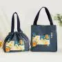 Gelory Japanese Lunch Bag Convenient Portable Canvas Bag Customized Large Capacity Thickened Thermal Insulated Lunch Bag
