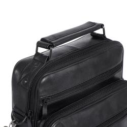 Factory Custom Genuine leather men's bag wholesale single sling bag multi functional Waterproof business cowhide side bag 2024