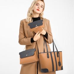 New Arrival Luxury Fashion Design Purses and Handbags Sets 3 Pieces Lady Handbags for Woman