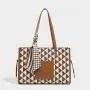 2024 New Custom Logo Autumn Winter Two Pieces Sets Trend Style Women Canvas Tote Bags Lady Handbag