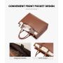 LOVEVOOK Designer Luxury Laptop Bag Women Waterproof Leather Computer Tote Bag Business Office Briefcase Large Capacity Handbag