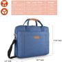 Laptop Shoulder Bag environmental 15.6-Inch Laptop or Tablet /Sleek Durable and Water-Repellent Fabric Computer Tote Bag