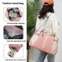 ZX087 Durable Women's Yoga Fitness Duffle Bag Travel Luggage Tote Bag Travel Sports Luggage Crossbody Bags With Shoes Pocket