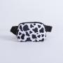 Keymay No MOQ High Quality Print Leopard Cherecked Pattern Sports Running Nylon Fanny Pack Waist Pack Everywhere Belt Bag