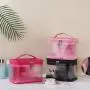 Summer new transparent PVC large capacity waterproof cosmetic bag portable female travel toiletry bag storage bag handbag