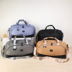 Hot Sale Multifunction Sports Gym Bag Custom Logo Waterproof Travel Hiking Duffel Tote Bag With Shoes Compartment