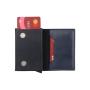 Factory wholesale aluminium wallet card holder case leather metal card holders business card holder