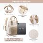 LOVEVOOK Cute Daypack for School Travel Party Stylish Waterproof Backpack Purse with USB Port Mini Backpack for Women Girls