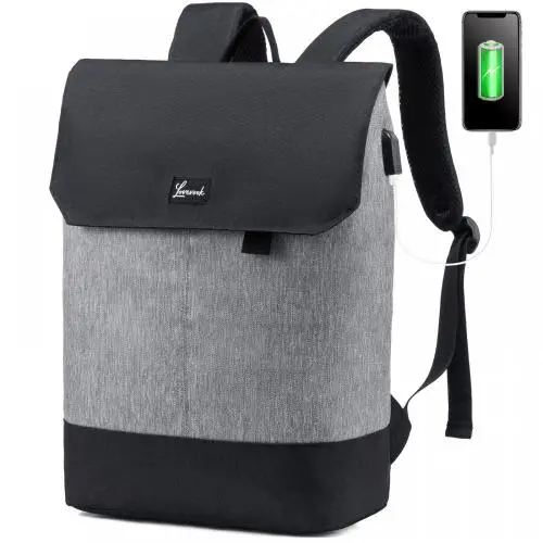 2024 high quality fashion eco-friendly design bags 100% recycled PET portable college bag laptop backpack unisex with USB port