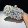 Metal Leaf Ornament trend 2023 Hot sale Dinner Evening bag Lipstick Clutch Bags for Women Luxury