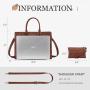 Custom Logo 15.6 inch Laptop Tote Work Bag Purse High Quality Handbag Luxury PU Leather Print Working bags for Women 2024