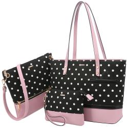 Lovevook wholesale luxury Tote Bags Shoulder Purse Work Bags casual 3 in 1 PU Leather crossbody bags women handbags