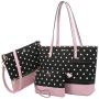 Lovevook wholesale luxury Tote Bags Shoulder Purse Work Bags casual 3 in 1 PU Leather crossbody bags women handbags