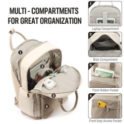 ZF277 Women's Fashion Casual Solid Backpack School Students Outdoor Backpack Custom Laptop Backpack With USB Port